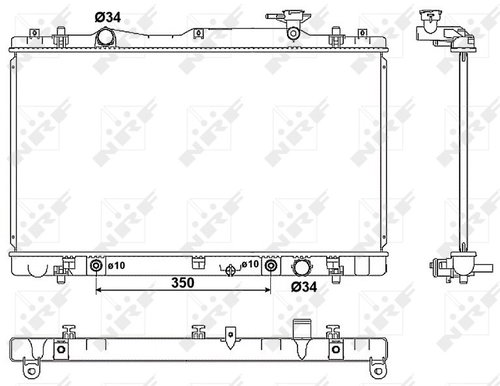 NRF Radiator, engine cooling 53063 - Car cooler - Main image