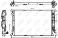 NRF Radiator, engine cooling 53116 - Car cooler