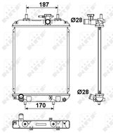 NRF Radiator, engine cooling 53187 - Car cooler