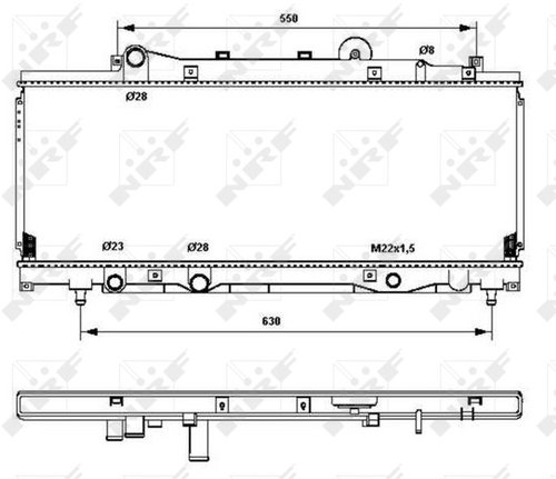 NRF Radiator, engine cooling 53202 - Car cooler - Main image