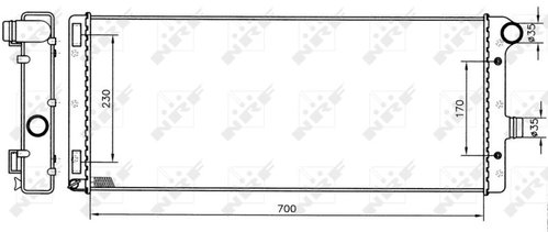 NRF Radiator, engine cooling 53228 - Car cooler - Main image