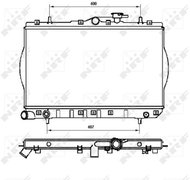 NRF Radiator, engine cooling 53262 - Car cooler