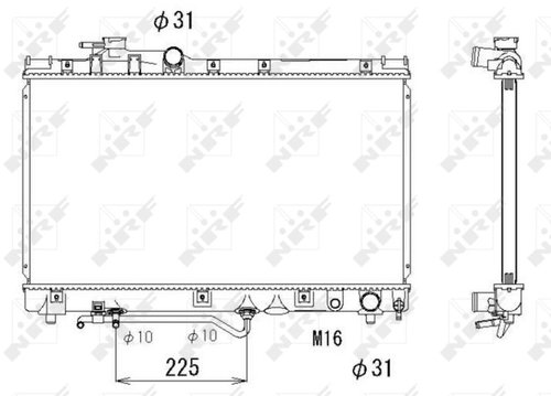 NRF Radiator, engine cooling 53272 - Car cooler - Main image
