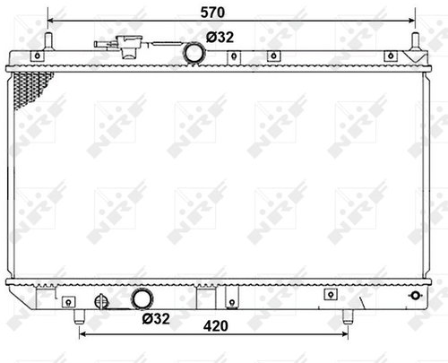 NRF Radiator, engine cooling 53277 - Car cooler - Main image