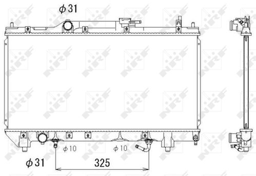 NRF Radiator, engine cooling 53278 - Car cooler - Main image