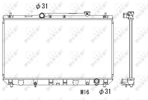 NRF Radiator, engine cooling 53307 - Car cooler - Main image