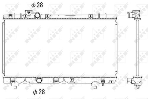 NRF Radiator, engine cooling 53338 - Car cooler - Main image