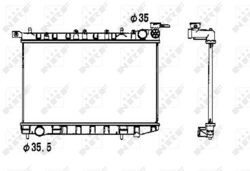 NRF Radiator, engine cooling 53341 - Car cooler - Main image