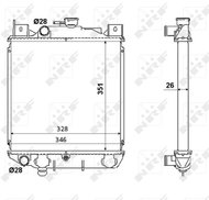 NRF Radiator, engine cooling 53350 - Car cooler
