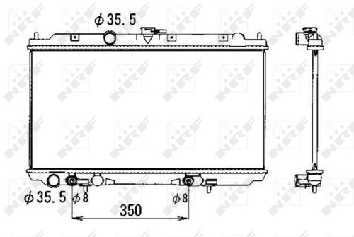 NRF Radiator, engine cooling 53389 - Car cooler - Main image
