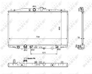 NRF Radiator, engine cooling 53393 - Car cooler