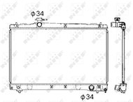 NRF Radiator, engine cooling 53401 - Car cooler