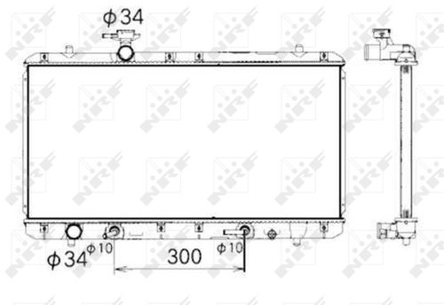 NRF Radiator, engine cooling 53429 - Car cooler - Main image