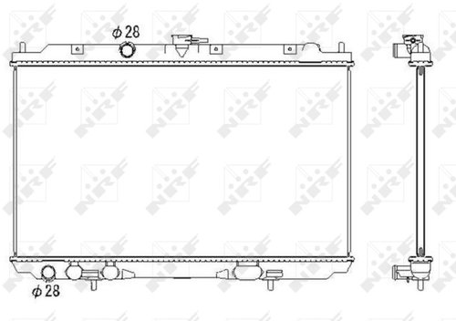 NRF Radiator, engine cooling 53435 - Car cooler - Main image