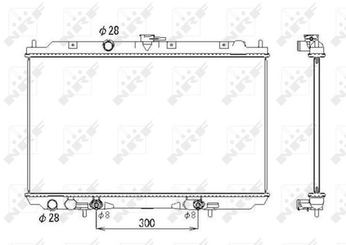NRF Radiator, engine cooling 53436 - Car cooler - Main image