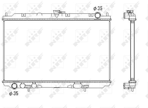 NRF Radiator, engine cooling 53438 - Car cooler - Main image
