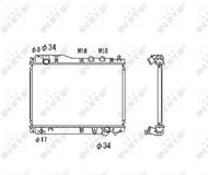 NRF Radiator, engine cooling 53461 - Car cooler