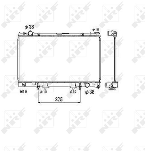 NRF Radiator, engine cooling 53468 - Car cooler - Main image