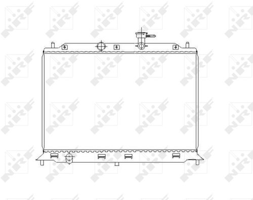NRF Radiator, engine cooling 53491 - Car cooler - Main image