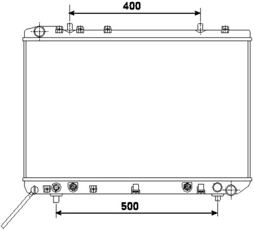 NRF Radiator, engine cooling 53499 - Car cooler - Main image