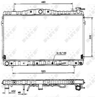 NRF Radiator, engine cooling 53505 - Car cooler