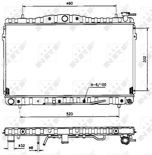 NRF Radiator, engine cooling 53505 - Car cooler - Main image