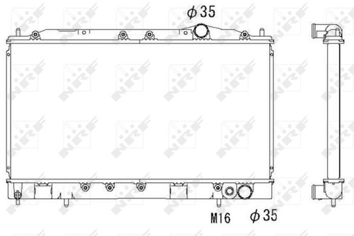 NRF Radiator, engine cooling 53521 - Car cooler - Main image