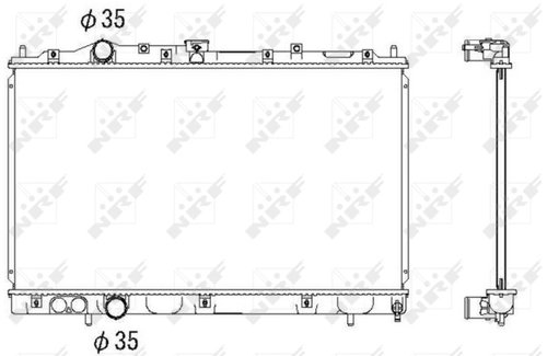 NRF Radiator, engine cooling 53522 - Car cooler - Main image
