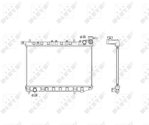 NRF Radiator, engine cooling 53583 - Car cooler - Main image