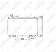 NRF Radiator, engine cooling 53584 - Car cooler