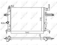 NRF Radiator, engine cooling 53628A - Car cooler
