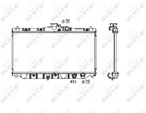 NRF Radiator, engine cooling 536711 - Car cooler - Main image