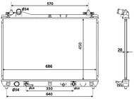 NRF Radiator, engine cooling 53702 - Car cooler