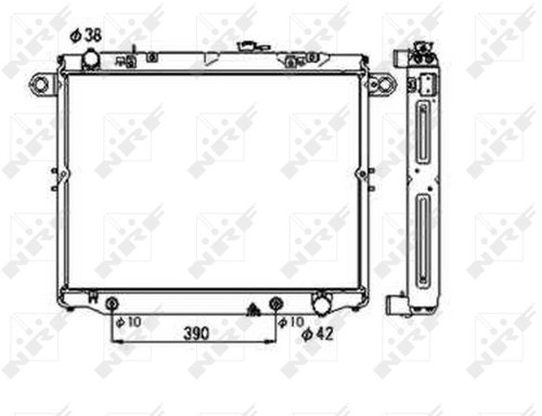 NRF Radiator, engine cooling 53706 - Car cooler - Main image
