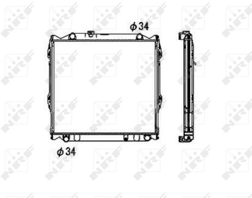 NRF Radiator, engine cooling 53708 - Car cooler - Main image