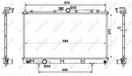 NRF Chladič, chlazení­ motoru 53779 - Chladič auta
