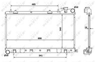 NRF Radiator, engine cooling 53815 - Car cooler