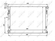 NRF Radiator, engine cooling 53845 - Car cooler