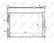 NRF Radiator, engine cooling 53846 - Car cooler