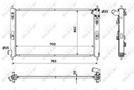 NRF Radiator, engine cooling 53906 - Car cooler
