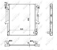 NRF Radiator, engine cooling 53908 - Car cooler