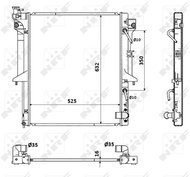 NRF Radiator, engine cooling 53909 - Car cooler