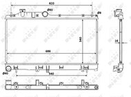 NRF Radiator, engine cooling 53929 - Car cooler
