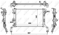 NRF Radiator, engine cooling 53967 - Car cooler