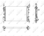 NRF Radiator, engine cooling 54504 - Car cooler