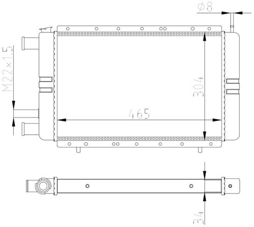 NRF Radiator, engine cooling 54684 - Car cooler - Main image