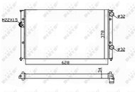 NRF Radiator, engine cooling 54693 - Car cooler