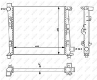 NRF Radiator, engine cooling 54717 - Car cooler