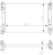 NRF Radiator, engine cooling 54752A - Car cooler