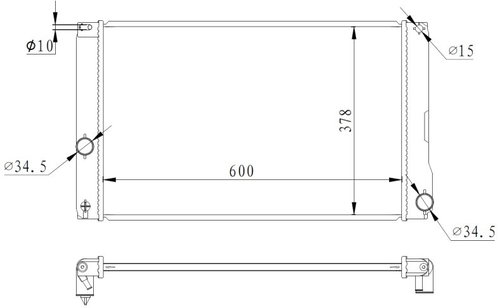 NRF Radiator, engine cooling 550008 - Car cooler - Main image